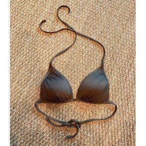 Old Navy Brown Cinched Bikini Top